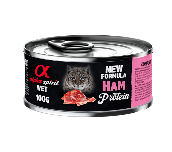 Alpha Spirit Adult Ham Wet Cat Food