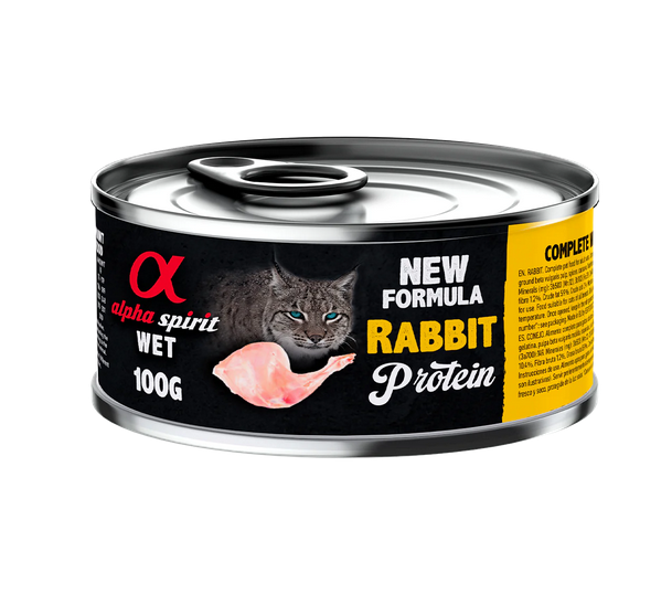 Alpha Spirit Adult Rabbit Cat Wet Food