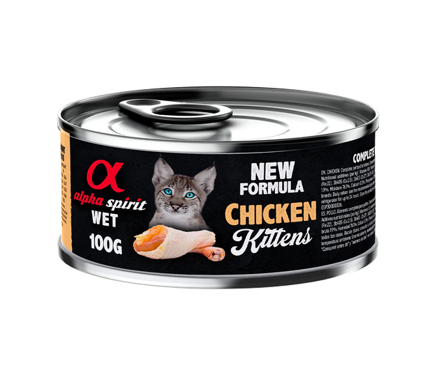 Alpha Spirit Chicken For Kittens Wet Food