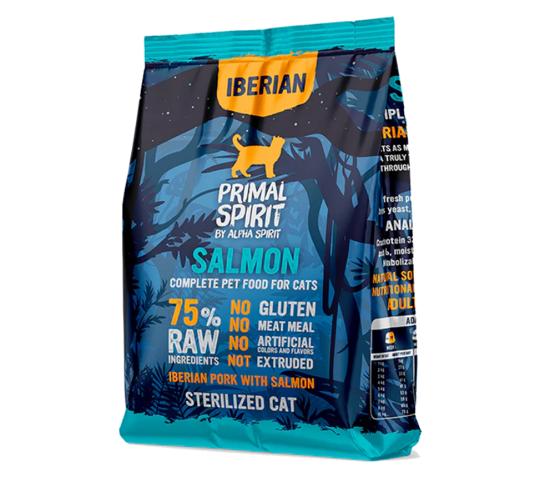 Alpha Spirit  Primal Spiritiberian Salmon Cat Food 1kg