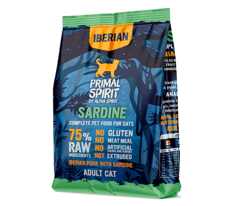 Alpha Spirit Primal Spirit Iberian Sardine Cat Food 1kg