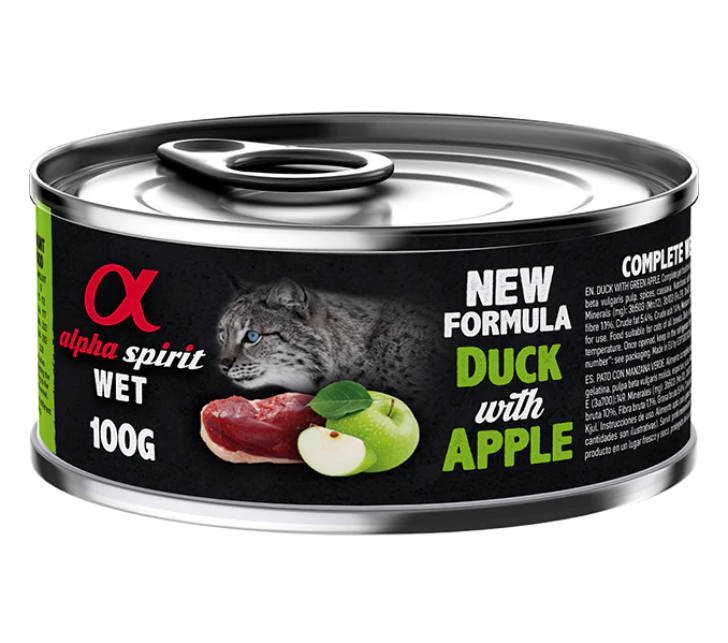 Alpha Spirit Duck With Apple For Sterilized Cats