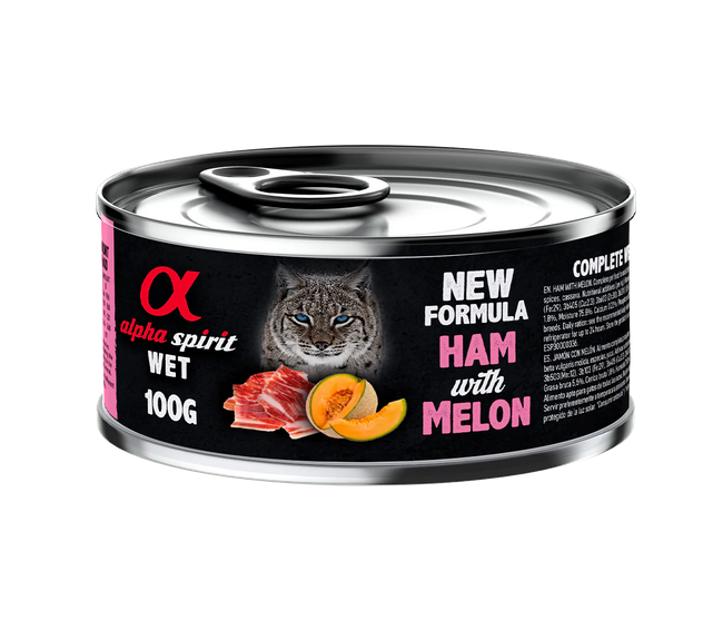 Alpha Spirit Ham With Melon Adult Cat Wet Food