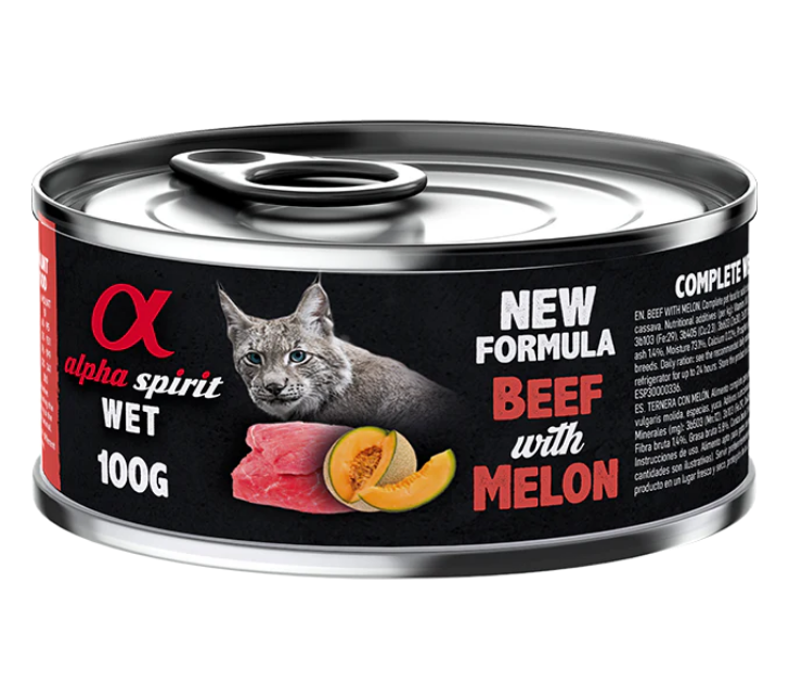 Alpha Spirit Wet Beef With Melon 200g Cat