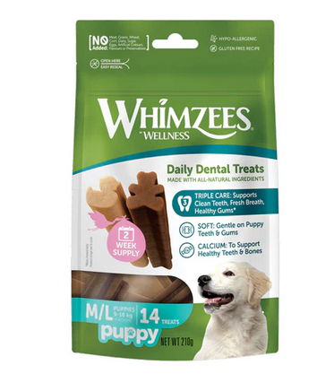Whimzees Puppy Value Bag Medium To Large