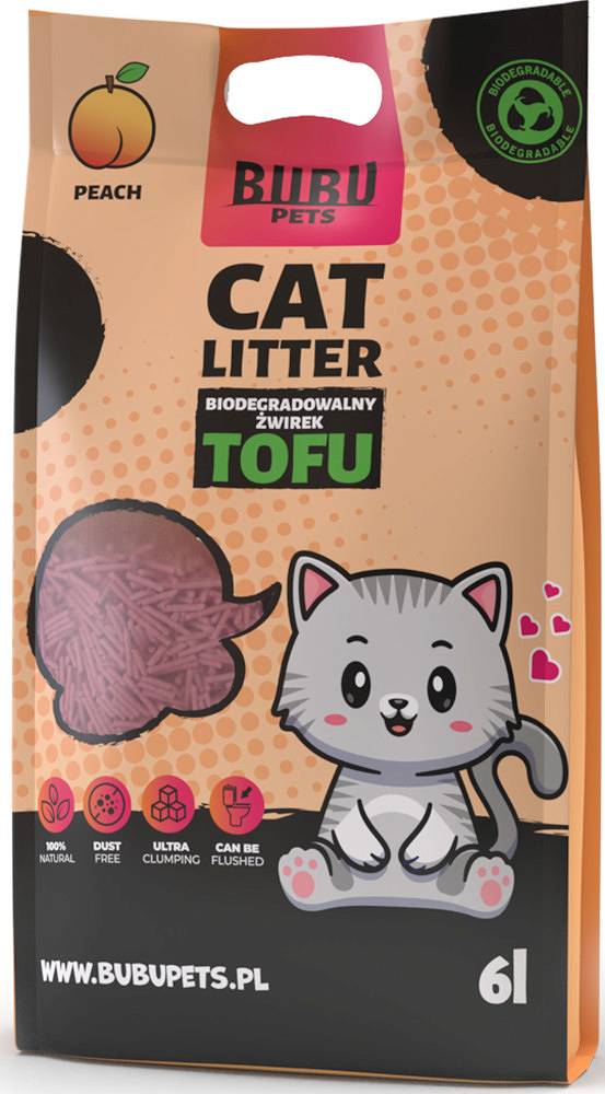 Bubu Pets Tofu Bio Litter Peach