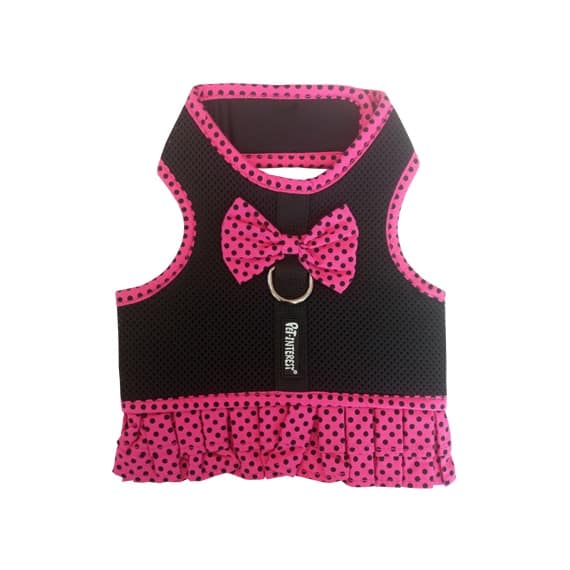 Skirt Harness Dots Black-pink