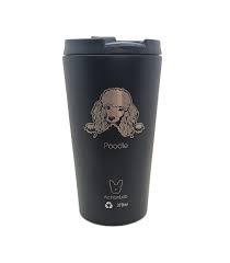 Coffee Thermos Poodle Black