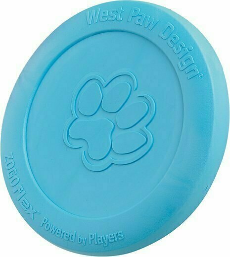 West Paw Zogoflex Disc Dog Toy Aqua Blue 