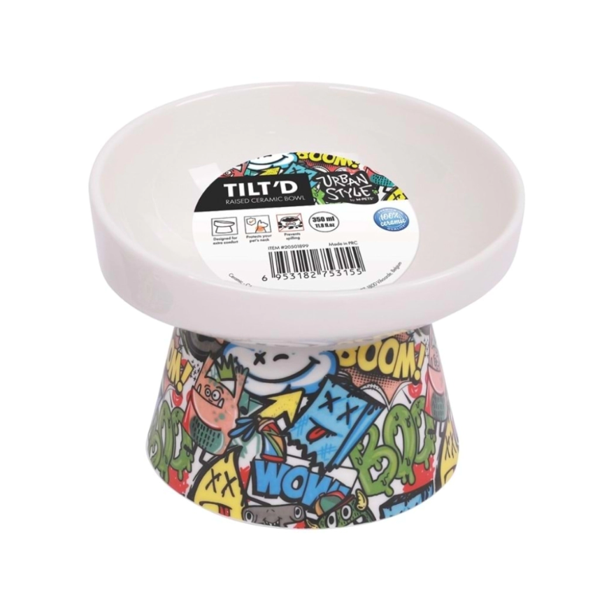 M-Pets Urbanstyle Tilt'd Ceramic Bowl