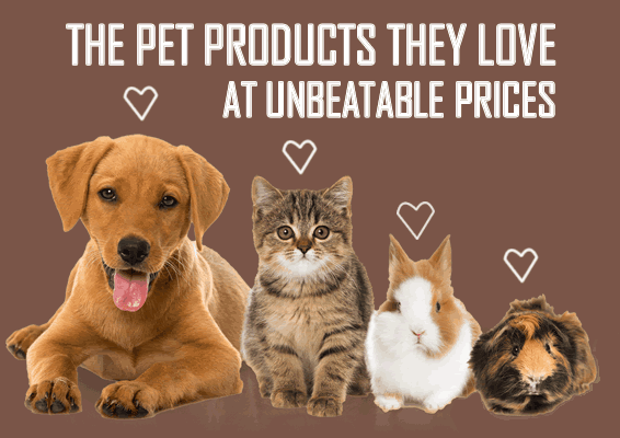 pet products they love at great prices
