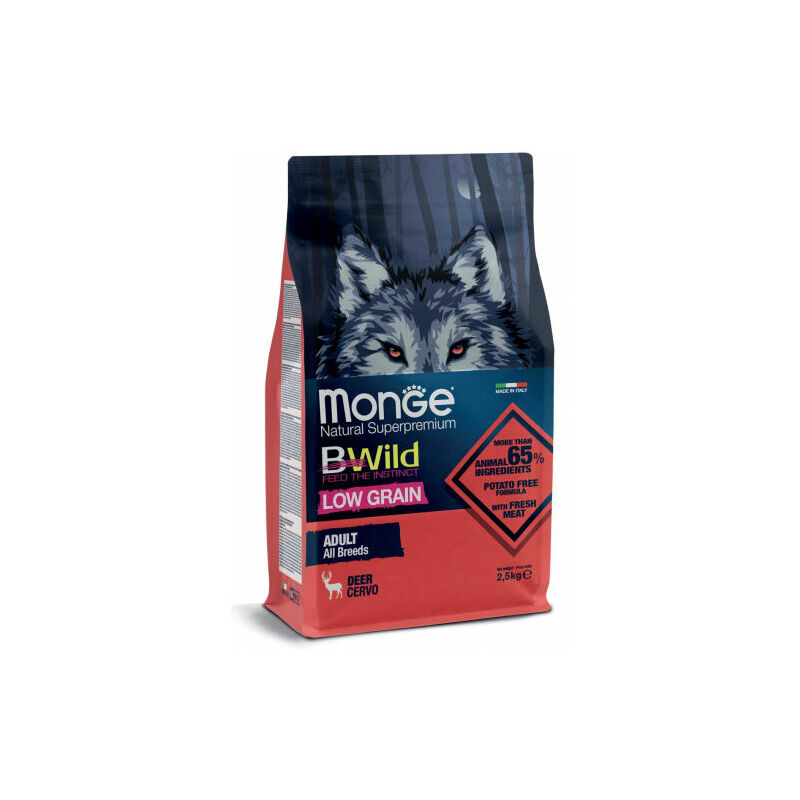 Monge Bwild Low Grain Deer – All Breeds Puppy & Junior