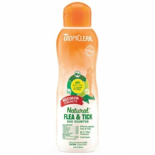 Tropiclean Natural Flea And Tick Shampoo Maximum Strength 355ml