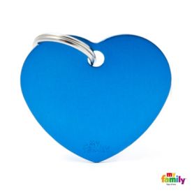 image of MyFamily Blue Heart NameTag