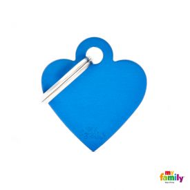 Myfamily Blue Heart Nametag