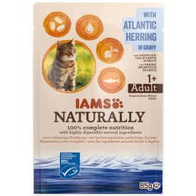 image of Iams Naturally Adult Cat With North Atlantic Herring In Gravy 