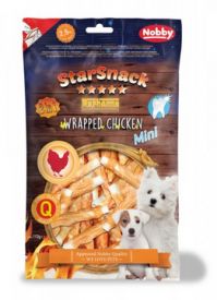 Nobby Starsnack Bbq Mini Wrapped Chicken 7,5cm 113g