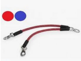 Camon Red Reflective Rope Twin Leash 10mm