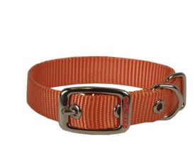 Hamilton Mango Double Thick Nylon Dog Collar Mango