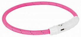 image of Trixie Pink Flash Light Up Necklace With Usb 