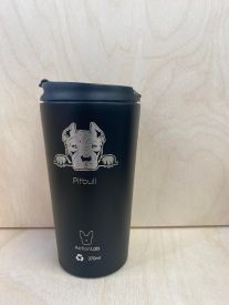 Coffee Thermos Pitbull Black