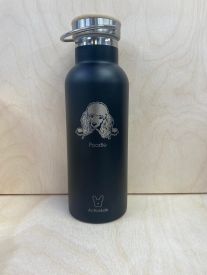 Bamboo Bottle Poodle Black