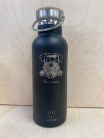 Bamboo Bottle Schnauzer Black