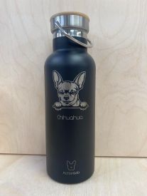 Bamboo Bottle Chihuahua Black