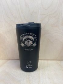 Coffee Thermos Shih Tzu Black