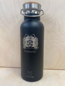 Bamboo Bottle Pomeranian Black