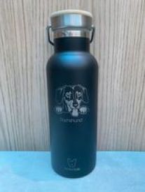 Bamboo Bottle Dachshund Black