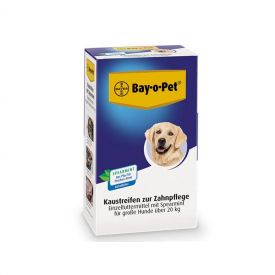image of Bay-o-pet Dental Chewing Strips With Spearmint For Dogs Over 20kg