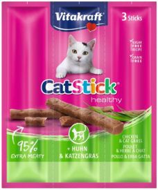 Vitakraft Cat Sticks Mini Chicken And Cat Grass