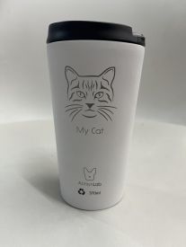 Coffee Thermos White My Cat
