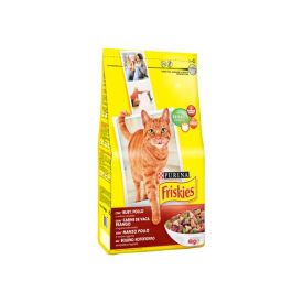 image of Friskies Adult With Beef, Chicken And Vegetables