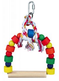 Trixie Arch Swing With Colourful Wooden Blocks