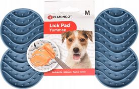Flamingo Lick Pad Yummee Silicone Bone 
