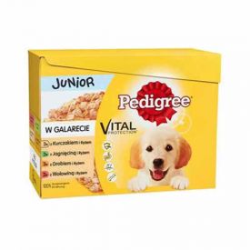 Pedigree Pouches In Jelly Junior Multipack 