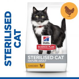 Hill's Science Plan Sterilised Mature Adult 7+ Cat Food With Chicken