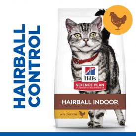 Hill's Science Plan Hairball Indoor Adult Cat Food With Chicken