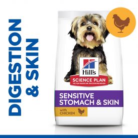 Hill's Science Plan Sensitive Stomach & Skin Small & Mini Adult Dog Food With Chicken