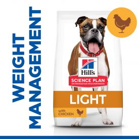 Hill's Science Plan Light Medium Adult Dog Food With Chicken