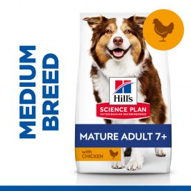 Hill's Science Plan Medium Mature Adult 7+ Dog Food With Chicken