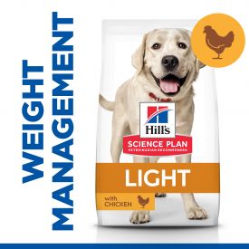 Hill's Science Plan Light Large Breed Adult Dog Food With Chicken