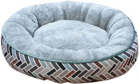 Nobby Classic Round Bed Tonis Light Gray 50x15cm