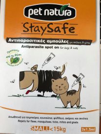 STAY SAFE AMPULES FOR SMALL DOGS UNDER 15KG