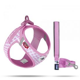 Curli Air Mesh Harness And Leash Pink 