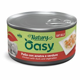 Oasy Wet Dog Natury Soft Jelly Chicken With Duck And Vegetables