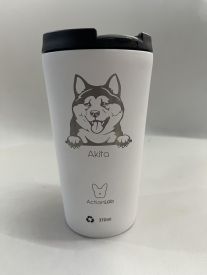 Coffee Thermos White Akita