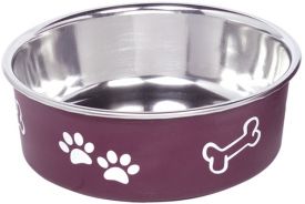Nobby Stainless Steel Bowl Fusion Anti Slip Red